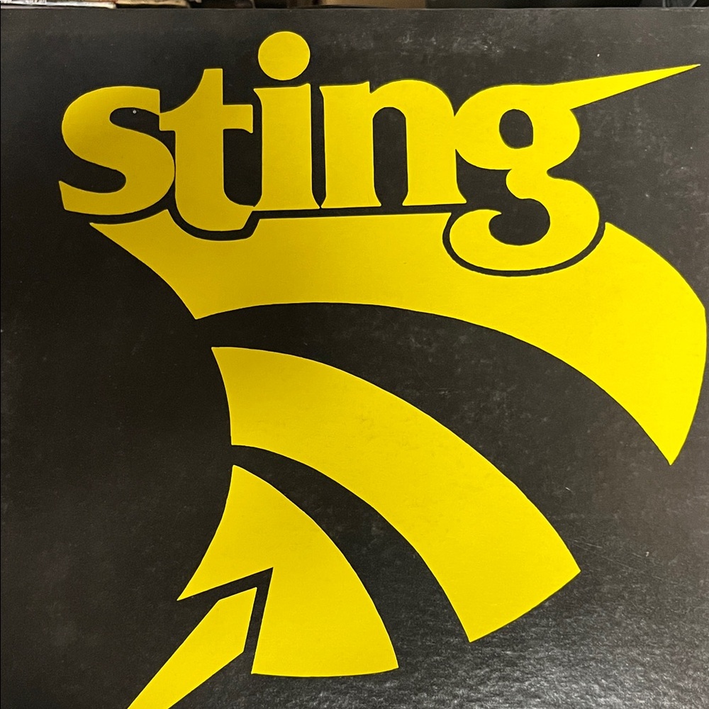 Sting Black and Yellow Graphic Design